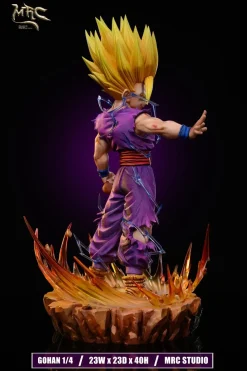 1/4 Scale Super Saiyan 2 Son Gohan with LED - Dragon Ball Resin Statue - MRC Studios