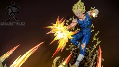 1/4 Scale Super Saiyan 2 Son Goku VS Super Saiyan 2 Vegeta with LED - Dragon Ball Resin Statue - KD Studios