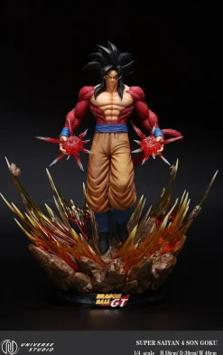 1/4 Scale Super Saiyan 4 Son Goku with LED - Dragon Ball Resin Statue - Universe Studio
