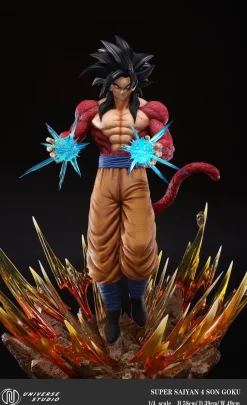 1/4 Scale Super Saiyan 4 Son Goku with LED - Dragon Ball Resin Statue - Universe Studio