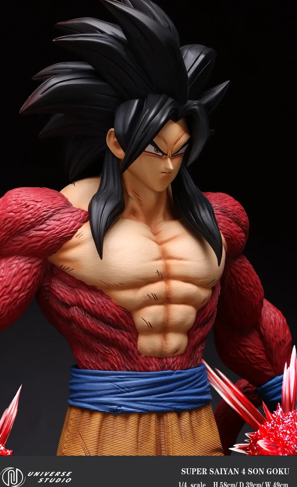 1/4 Scale Super Saiyan 4 Son Goku with LED - Dragon Ball Resin Statue - Universe Studio
