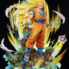 1/4 Scale Super Saiyan 3 Son Goku with LED - Dragon Ball Resin Statue - Unlimited Studios