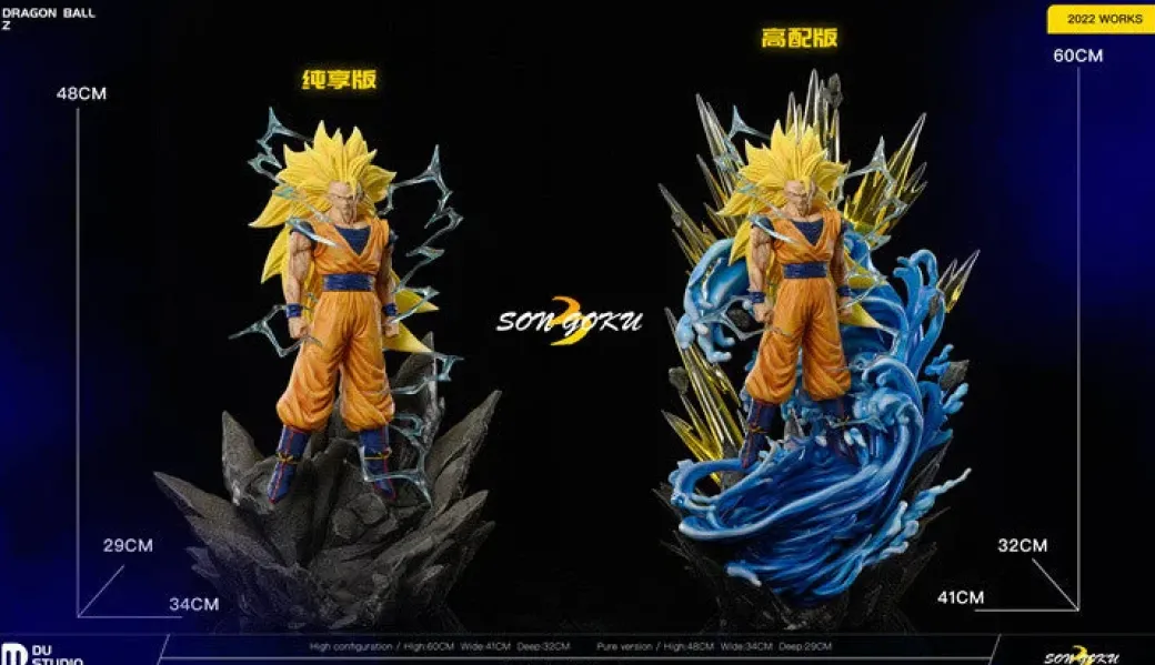 1/6 Scale Super Saiyan 3 Son Goku - Dragon Ball Resin Statue - Du-Studio