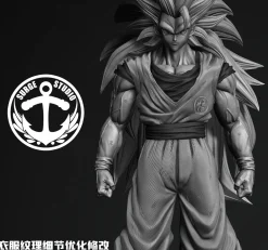 1/4 Scale Super Saiyan 3 Son Goku - Dragon Ball Resin Statue - SURGE Studios