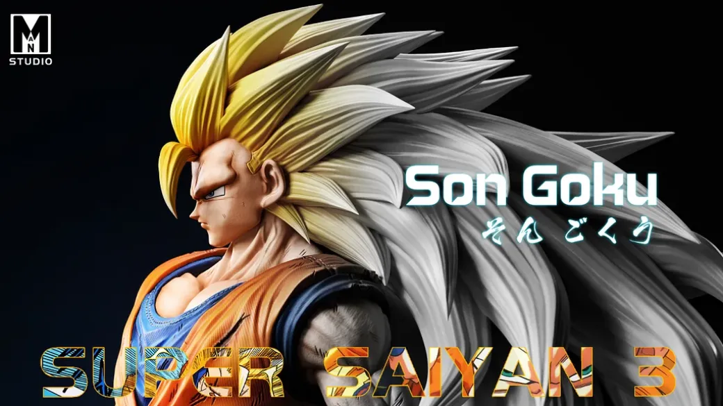 1/4 Scale Super Saiyan 3 Son Goku - Dragon Ball Resin Statue - MAN-Studio