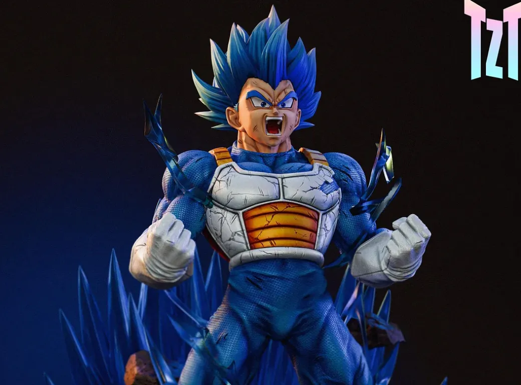 1/3 Scale Super Saiyan Blue Vegeta with LED - Dragon Ball Resin Statue - TZT Studio