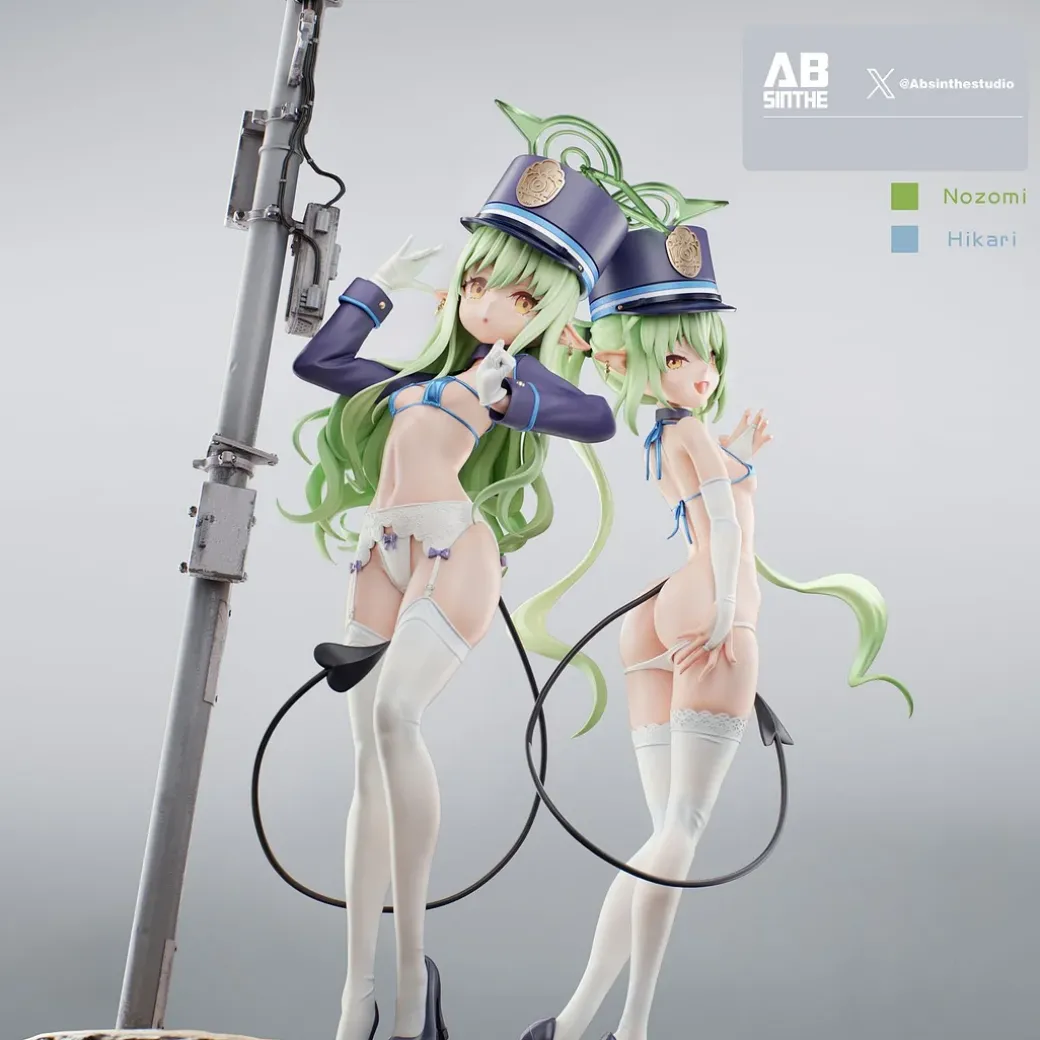 1/6 Scale Tachibana Hikari & Tachibana Nozomi - Blue Archive Statue - ABsinthe Studios