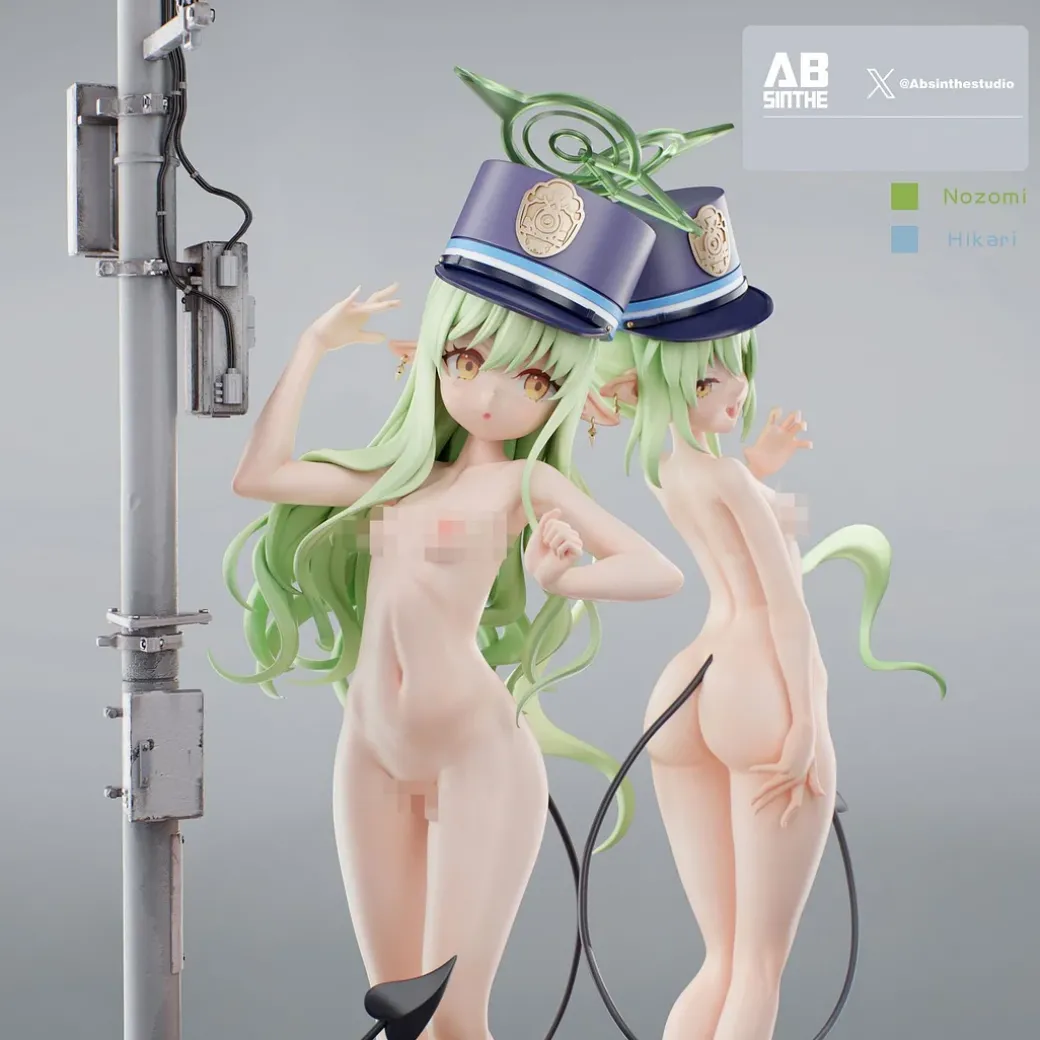 1/6 Scale Tachibana Hikari & Tachibana Nozomi - Blue Archive Statue - ABsinthe Studios