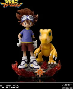 1/6 Scale Tai Kamiya & Agumon with LED - Digimon Resin Statue - FL Studios