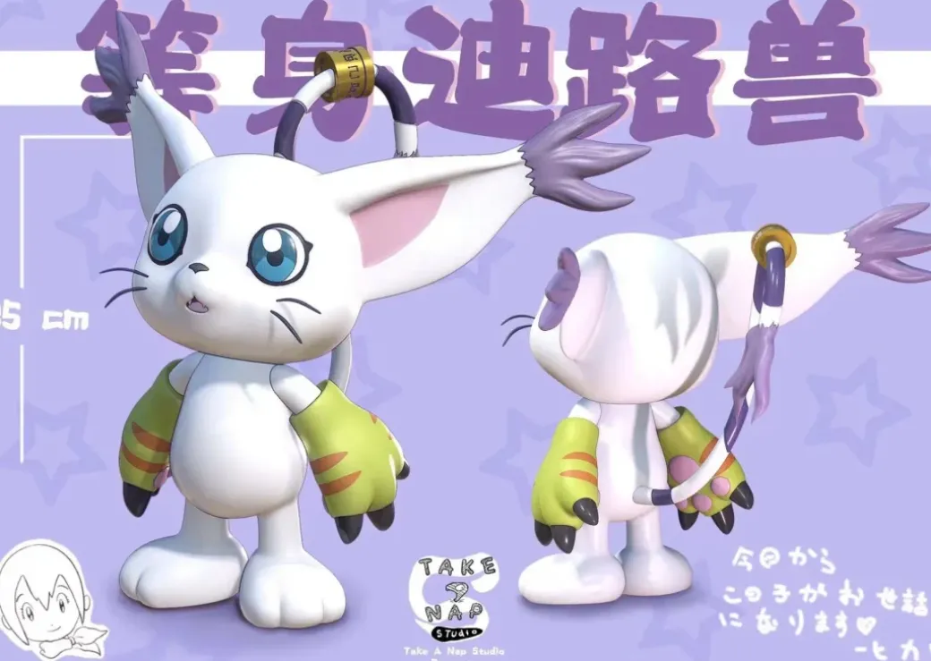 1/1 Scale Tailmon - Digimon Resin Statue - Take A Nap Studio