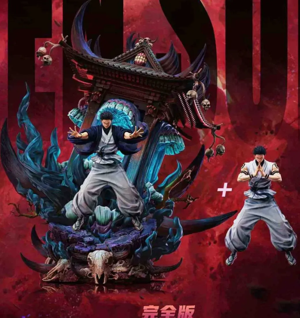 1/6 Scale Ten Shadows Technique Ryomen Sukuna with LED - Jujutsu Kaisen Resin Statue - ZanyJoke Studio