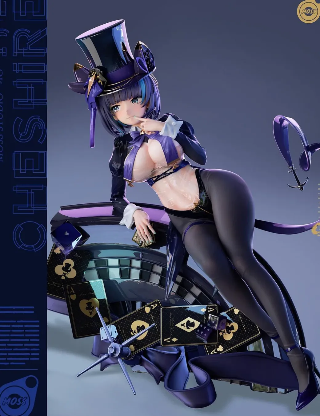 1/6 Scale The Cat in the Magic Hat Ver. HMS Cheshire - Azur Lane Statue - MOSS Studio
