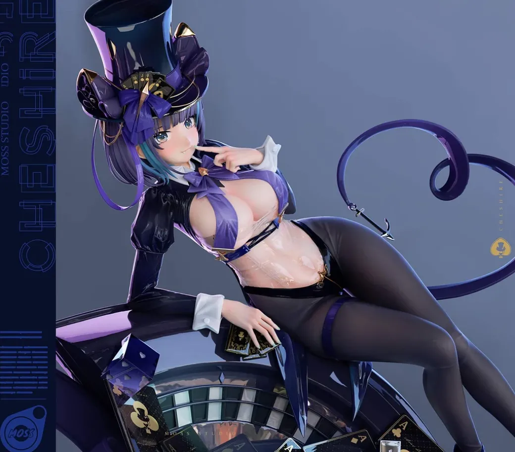 1/6 Scale The Cat in the Magic Hat Ver. HMS Cheshire - Azur Lane Statue - MOSS Studio
