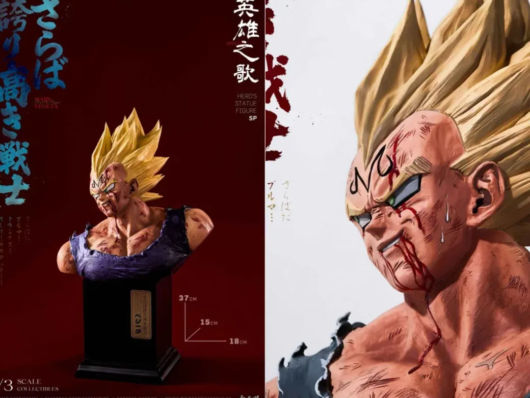 1/3 Scale The Song of Hero SP Vegeta Bust Statue - Dragon Ball Resin Statue - NOTRICKS Studios