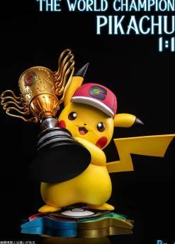 1/1 Scale The World Champion Pikachu - Pokemon Resin Statue - PCHouse Studios