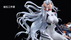 1/4 Scale Theatrical Long Hair ver. Ayanami Rei - (EVA) Neon Genesis EVAngelion Statue - Faceted pebble Studios