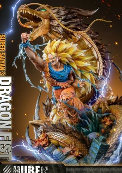 1/6 Scale Theatrical Ver. Dragon Fist Super Saiyan 3 Son Goku - Dragon Ball Resin Statue - HuBen Studios