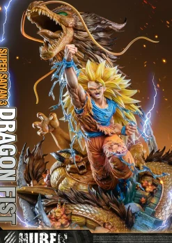 1/6 Scale Theatrical Ver. Dragon Fist Super Saiyan 3 Son Goku - Dragon Ball Resin Statue - HuBen Studios