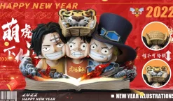 1/3 Scale Tiger Year Special Ver. Little Ace & Sabo & Luffy - ONE PIECE Resin Statue - WASP Studios