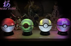 1/1 Scale Transparent Dusk Ball & Transparent Ultra Ball with LED - Pokemon Resin Statue - SAKURA Studio