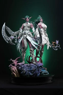 1/5 Scale Tyrande Whisperwind & Priestesses of Elune - World of Warcraft Resin Statue - Four Horsemen Studios