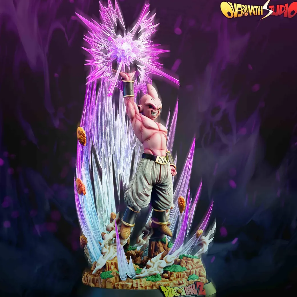 1/6 Scale Using Super Spirit Bomb Majin Buu with LED - Dragon Ball Resin Statue - OverMatch Studio