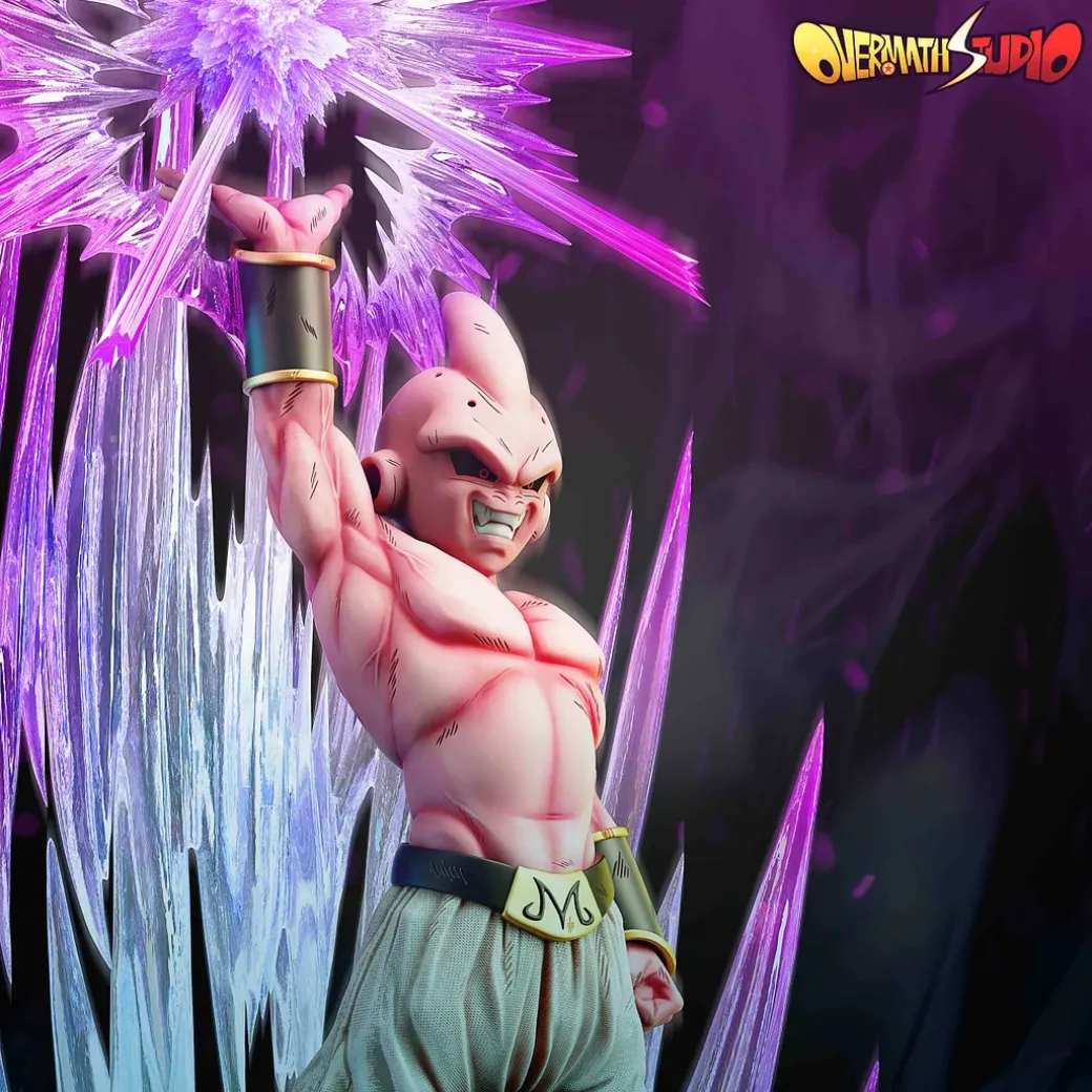 1/6 Scale Using Super Spirit Bomb Majin Buu with LED - Dragon Ball Resin Statue - OverMatch Studio