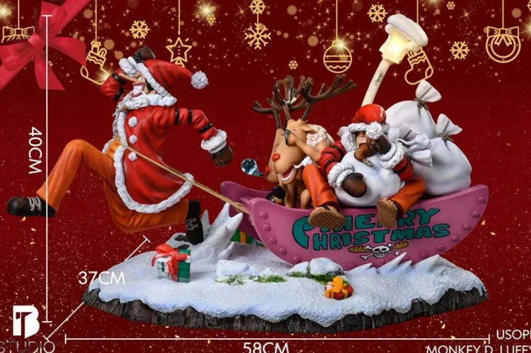 1/6 Scale Usopp & Luffy's Christmas Bash - ONE PIECE Resin Statue - BT Studios
