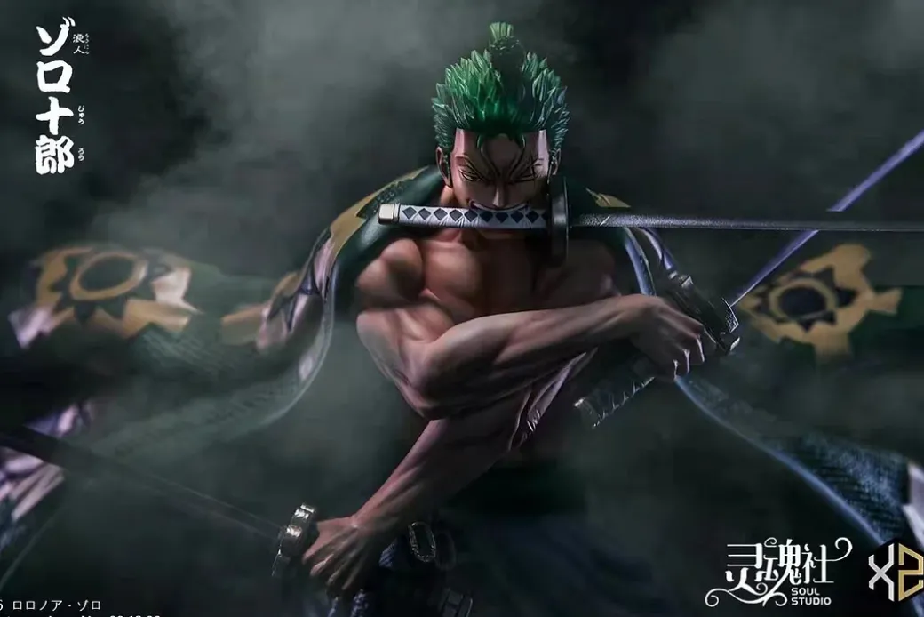 1/6 Scale Wano Country Roronoa Zoro with LED - ONE PIECE Resin Statue - Soul Studios