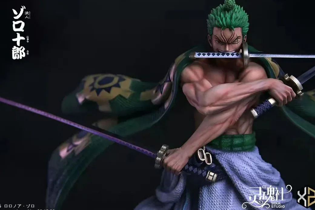 1/6 Scale Wano Country Roronoa Zoro with LED - ONE PIECE Resin Statue - Soul Studios
