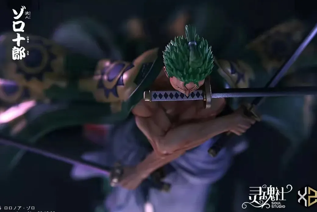 1/6 Scale Wano Country Roronoa Zoro with LED - ONE PIECE Resin Statue - Soul Studios