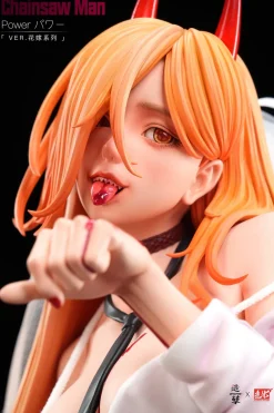1/4 Scale Wedding ver. Power & Pochita - Chainsaw Man Resin Statue - ZaoHua Studio