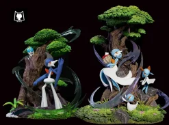 1/20 Scale World Zukan & Standard Version Evolution Family Series Gallade Set - Pokemon Resin Statue - MiKo Studio