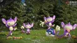 1/20 Scale World Zukan Aipom Set - Pokemon Statue - ZaoWuGuan Studio