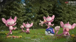 1/20 Scale World Zukan Aipom Set - Pokemon Statue - ZaoWuGuan Studio