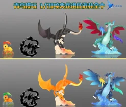 1/20 Scale World Zukan Alain & Mega Charizard X - Pokemon Resin Statue - QN Studios