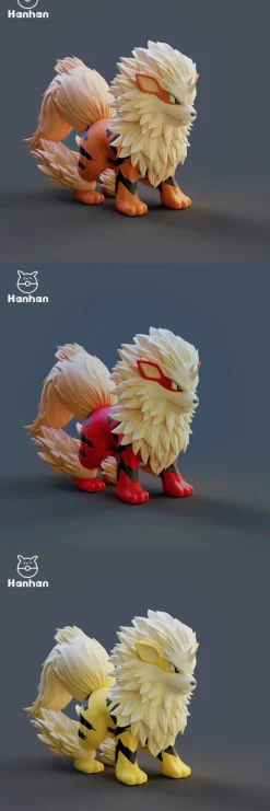 1/20 Scale World Zukan Arcanine - Pokemon Statue - Hanhan-Studio