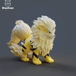 1/20 Scale World Zukan Arcanine - Pokemon Statue - Hanhan-Studio