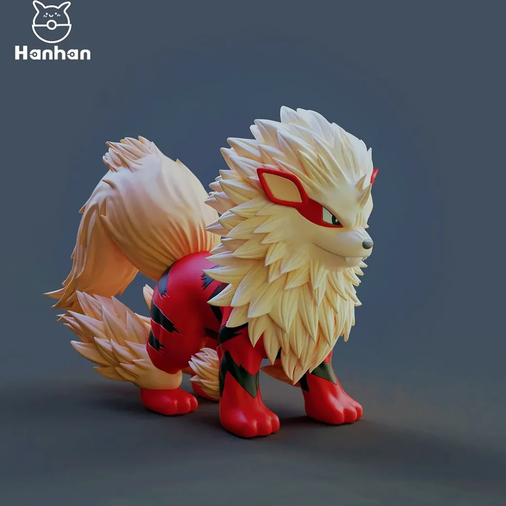 1/20 Scale World Zukan Arcanine - Pokemon Statue - Hanhan-Studio