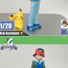 1/20 Scale World Zukan Ash Ketchum with Backpack & Pikachu - Pokemon Resin Statue - Tujian MOMENT Studios