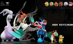 1/20 Scale World Zukan Ash Ketchum's Team Series 001 Kalos Region - Pokemon Statue - poképark Studio