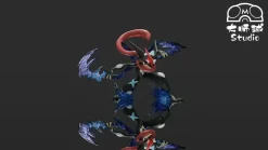 1/20 Scale World Zukan Ash's Greninja - Pokemon Resin Statue - ChaoJiQiu Studio