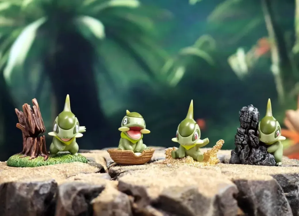 1/20 Scale World Zukan Axew Set - Pokemon Statue - The Studio