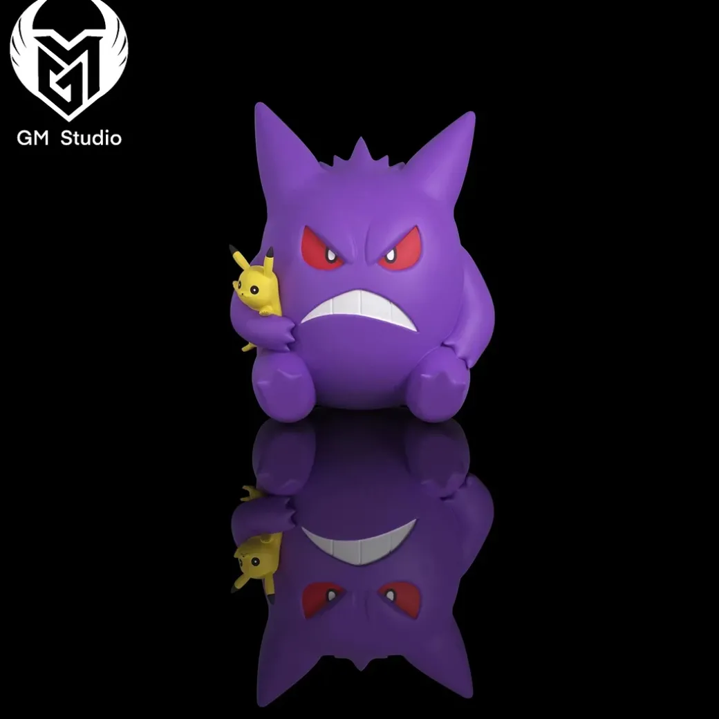 1/20 Scale World Zukan Bad Mood & Evil Smiling & Shy Gengar - Pokemon Statue - GM-Studio