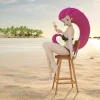 1/20 Scale World Zukan Beach Jessie - Pokemon Resin Statue - TS Studios