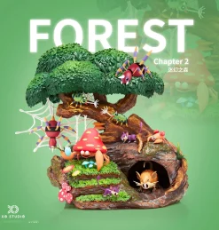 1/20 Scale World Zukan Bewilder Forest - Pokemon Resin Statue - XO Studio
