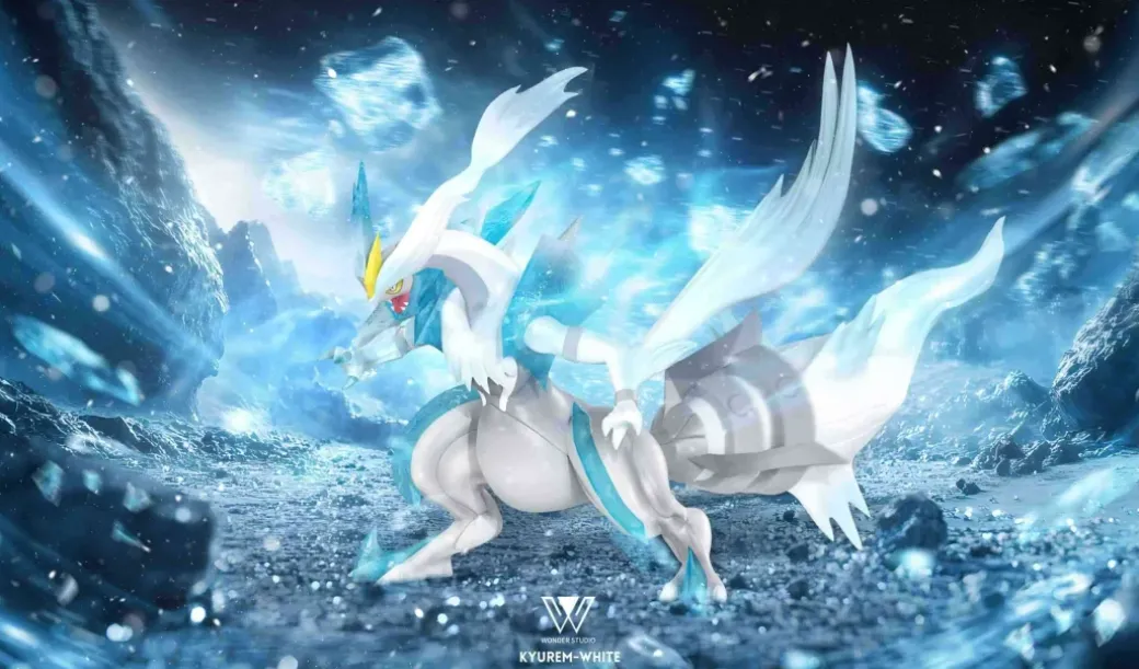 1/20 Scale World Zukan Black & White Kyurem - Pokemon Statue - Wonder Studio