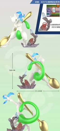1/20 Scale World Zukan Blaine & Mewtwo & Mew & Meowth - Pokemon Resin Statue - QN Studios