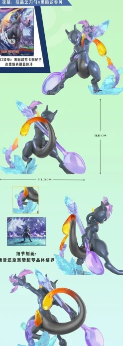 1/20 Scale World Zukan Blaine & Mewtwo & Mew & Meowth - Pokemon Resin Statue - QN Studios