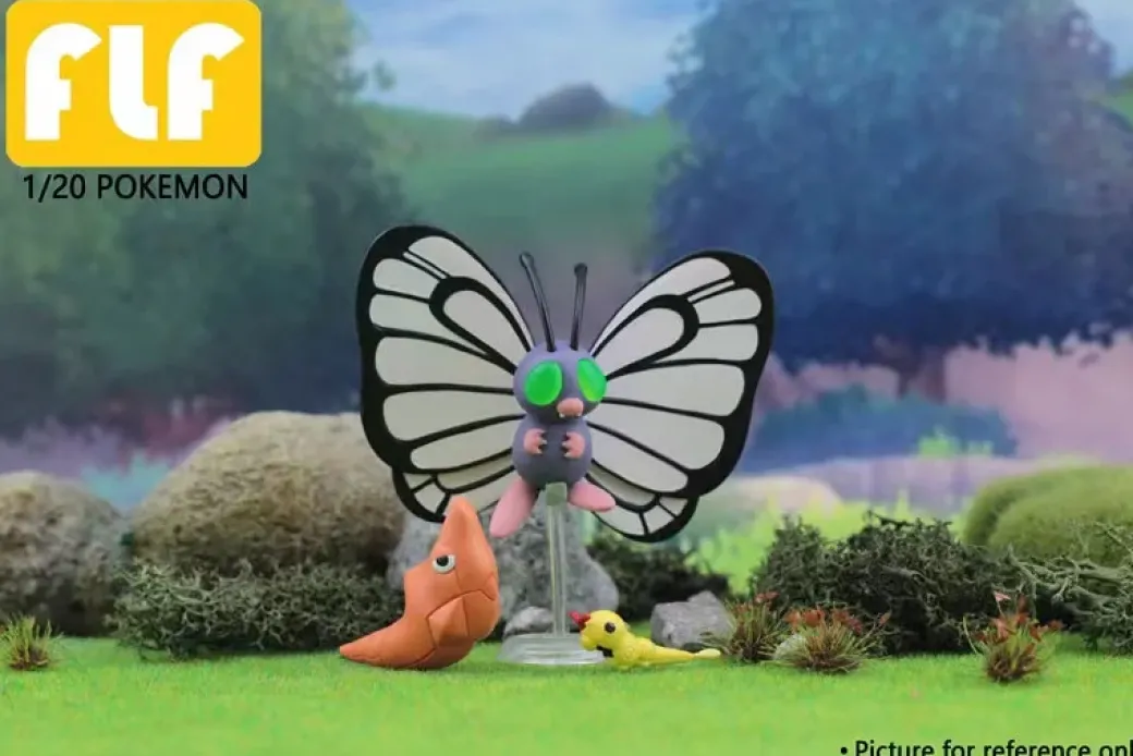 1/20 Scale World Zukan Caterpie & Metapod & Butterfree - Pokemon Statue - FLF Studio
